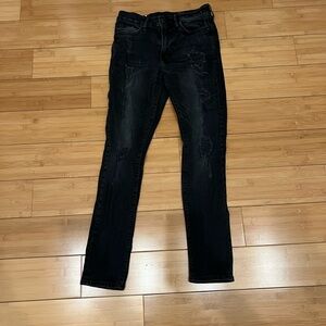 H&M Black Distressed Skinny Jeans